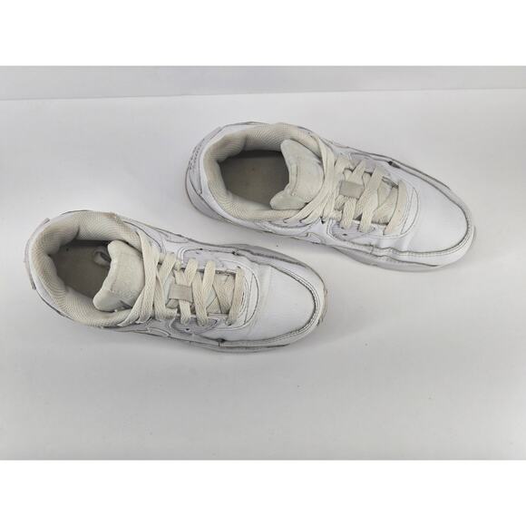 Nike Air Max 90 LTR GS Triple White CD6864-100 Sneakers - 3Y - Girls - Picture 4 of 8
